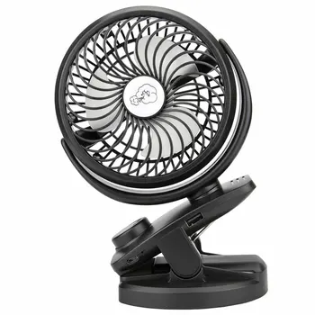 

Rechargeable Usb Battery-powered Portable Mini Desktop Fan Clip-on Mini Desktop Fan for Home Office Dormitory Rotary Vane 5v CE