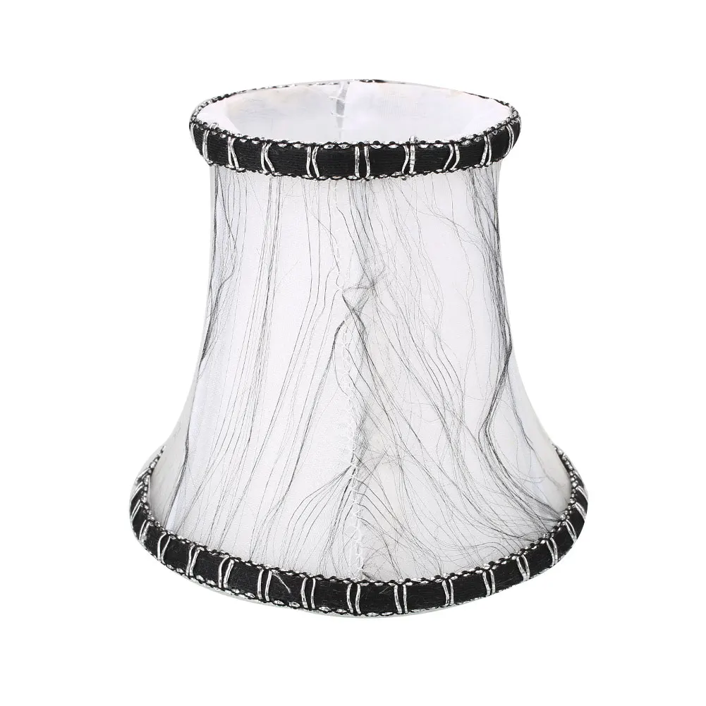 Lights Crystal Lampshade Cloth Chandelier Fashion European Candle Wall Lamp Vintage Bar Cafe Home Decor Shade Bulb Cover - Цвет корпуса: 6
