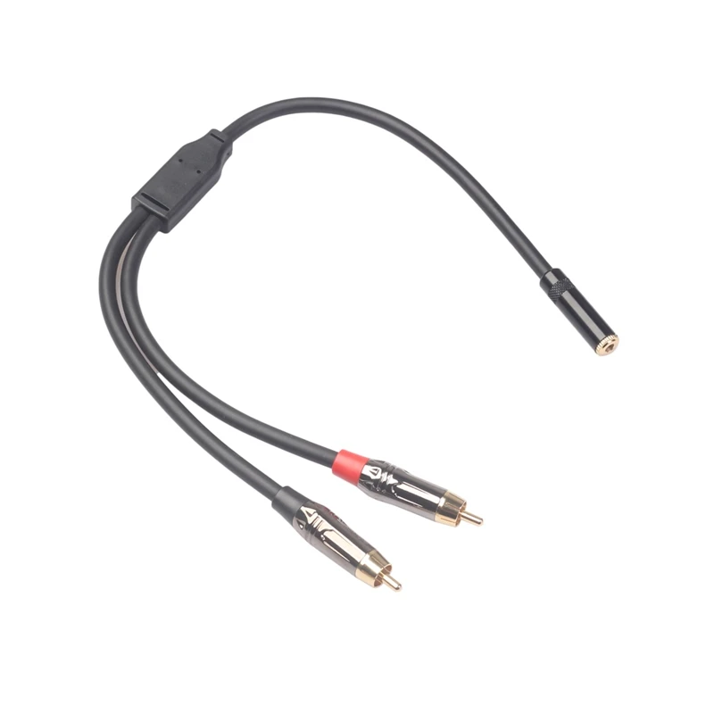 

Audio Cable 3.5mm Jack Male to 2RCA Connector Audio Adaptor Aux Cable for Edifier Home Theater DVD VCD Headphones