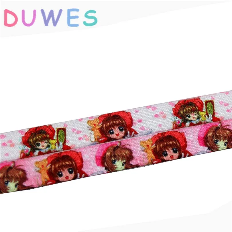 DUWES 5/8 '' бесплатная доставка эластичная повязка на голову с принтом головной