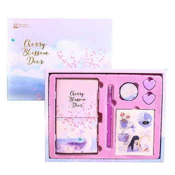 

best selling 2019 products Travel Diary Fashion Girl Design Boxed Children's Notebook Stationery dropshipping wearable devices