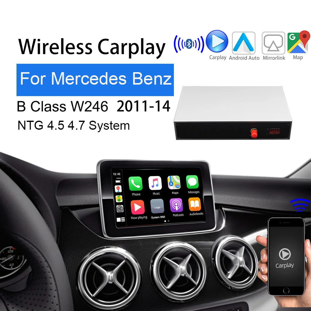 2-1 carplay Mercedes B Class 2012-14 W246 Support Maps navigation usb interface multimedia touch screen Auto Android Smart Reverse
