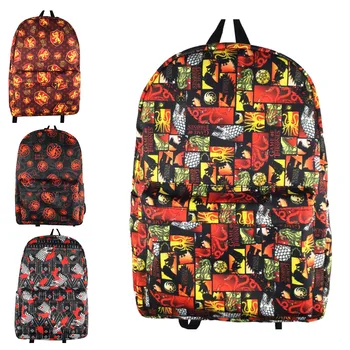 

Game of Thrones Full Print Casual Backpack House Stark Men Women Waterproof Student School Bags Girl Boy Travel Bag