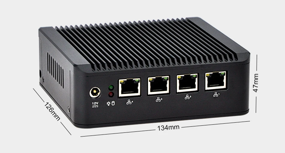 KANSUNG мини-ПК Win 10 Pfsense Настольный компьютер PC 4 LAN Intel J1900 Barebone безвентиляторный Linux Mini PC x86 промышленных Micro PC