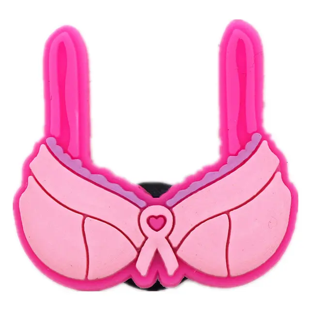1pcs Bad Bunny Shoe Charms Accessories Heart Bow Sunglasses Rainbow Shoe Buckle Decoration for Croc Jibz Kids Party Xmas Gifts E