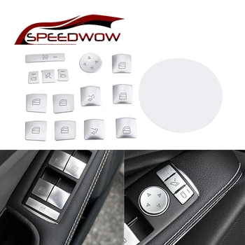

SPEEDWOW Car Window Lift Switch Button Cover For Mercedes Benz A B C E Class W204 W212 GLA X156 CLA C117 GLE W166 ML GL GLS