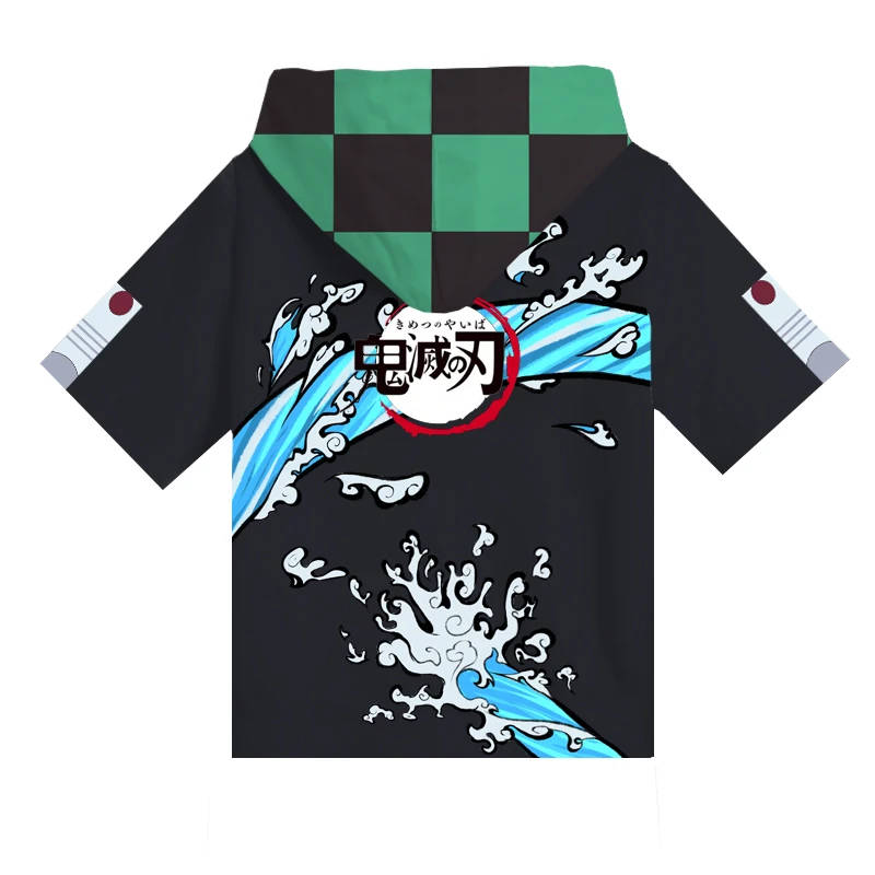 DIOCOS Demon Slayer Kimetsu No Yaiba Косплей Футболка танджиру костюмы для мужчин и женщин толстовка с коротким рукавом Уличная летняя футболка Топы