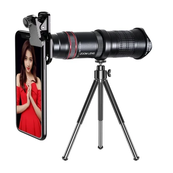 

HD 14X - 45X telephoto Zoom len,Dual Focus Optics Monocular Telescope for Smartphone,Compact Monoscope,Long-distance phone lens