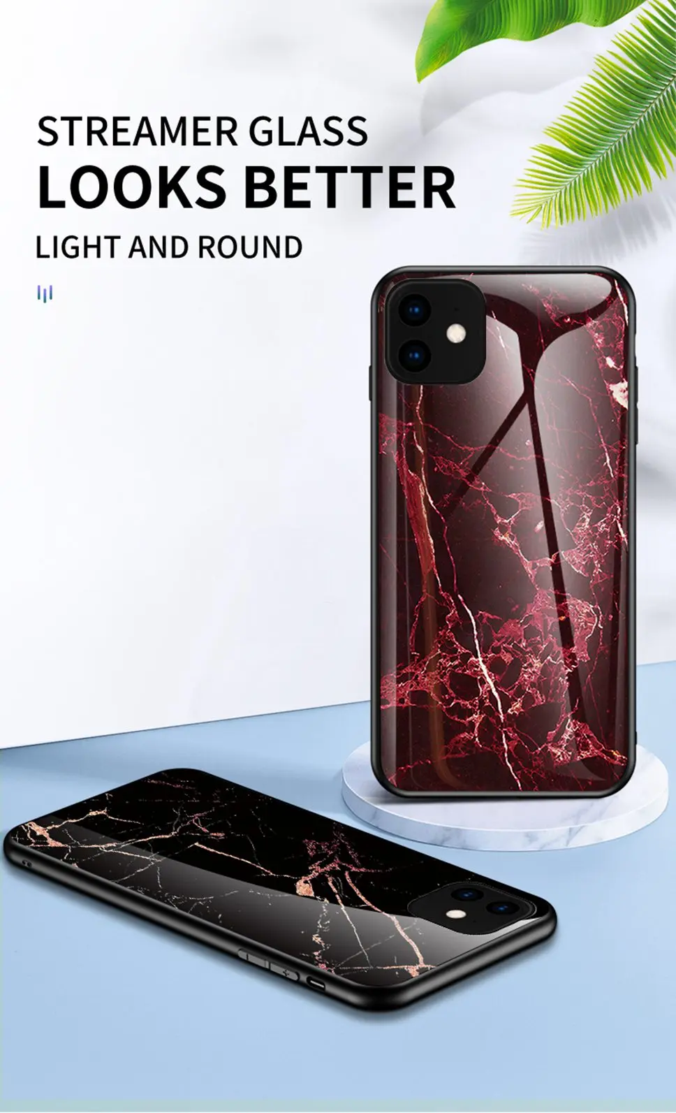 Luxury Tempered Glass Case for iPhone 11 Pro Max XS XR X Coque iphone11 Cover Phone Case for iPhone 11 Pro 5 5s SE 6s 6 7 8 Plus (3)