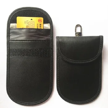 

Faraday key fob pouch booster Rfid key fob entry shield protector cases Keyless car key signal block bag cage