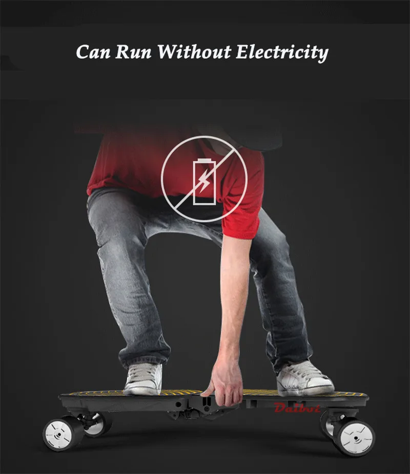 Daibot Foldable Electric Scooter 4 Wheel Electric Scooters Dual Motor 500W With Bluetooth Speaker Electric Skateboard Longboard  (30)