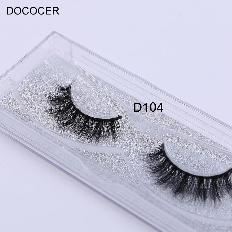 3D Real Mink Lashes Fur False Eyelashes Strip Thick Fake Faux Eye Lashes Makeup Beauty 100% Handmade Glitter Packing D104