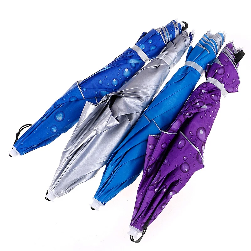 Outdoor Large Double Layer Fishing Umbrella Hat Cycling Hiking Camping Beach Sunshade Sunny Rainy Cap for Men Women Kids