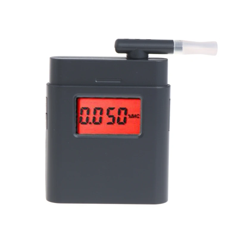 

Drop Shipping LCD Digital Breathalyzer Breath Alcohol Tester Red Backlight with 5 Mouthpieces