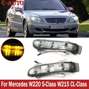 

1 Pair Car LED Mirror Indicator Turn Signal Light For Mercedes W220 S-Class W215 CL-Class 1999-2003 RearView Mirror Lamps