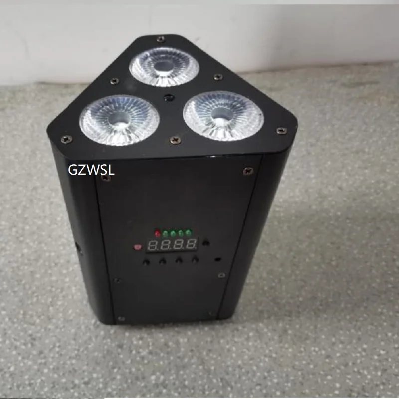 LED Par Cans 3pcs 15W RGBWA 5 in 1 Triangle Par Lights  (3)