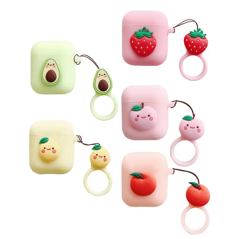 

Cute Fruite Pattern Protective Case Cover Skin Protector for AirPods Earphones