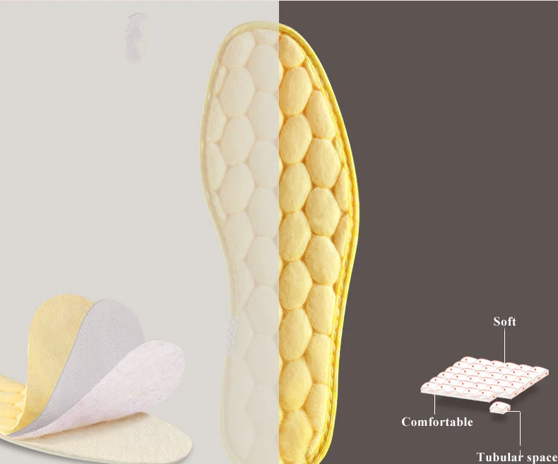 3 пары оригинальных мягких тепловых стелек, зимние дышащие удобные теплые стельки для мужчин и женщин