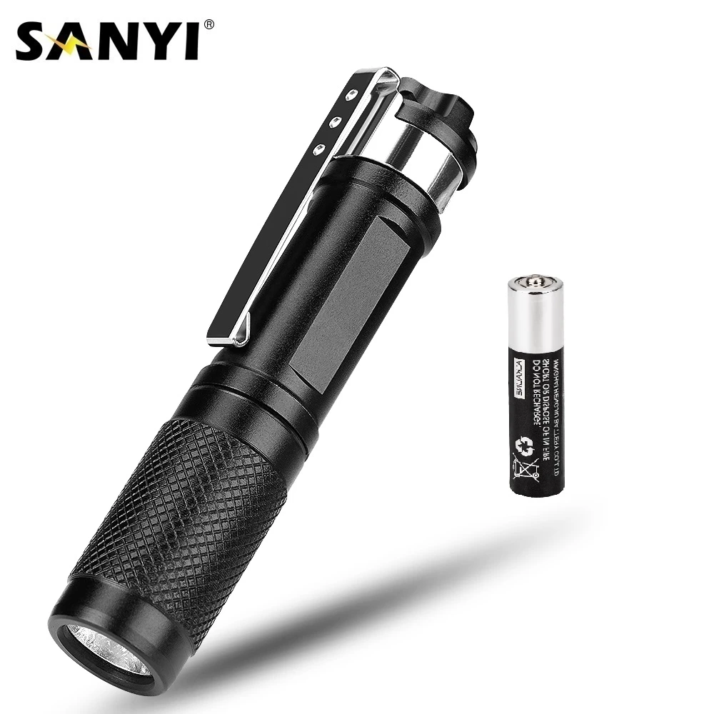 Lamp Torch Pen 36+4 LED with clip Portable Pocket Battery Emergency