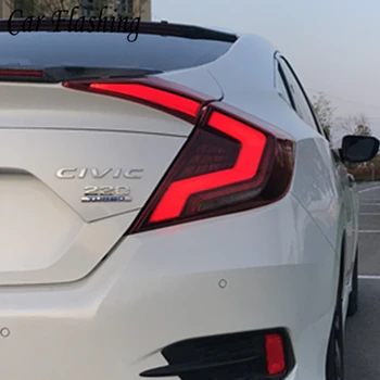 

1Set for Honda Civic Tail Light 2017 2018 2019 Civic LED Tail Light Rear Lamp DRL LED Dynamic Signal Brake Reverse Accessories