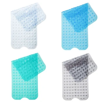 

100cm*40cm PVC Plain Water Bath Bathroom Mat Tub Bath Shower Bath Carpet Clear Bubble Mat Safety Anti-slip Bathroom Mat Rug