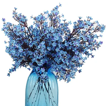 

Baby's Breath Fabric Cloth Artificial Flowers 6 Bundle European Fake Silk Plants Decor Wedding Party Decoration Bouquets Real Pr