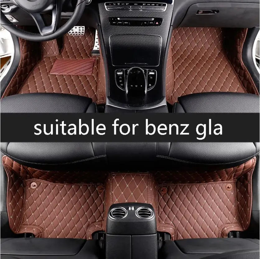 For Leather Car Floor Mat For Mercedes Benz Gla Gla0 Gla260 Gla300 X156 13 14 15 16 17 18 19 Accessories Chromium Styling Aliexpress