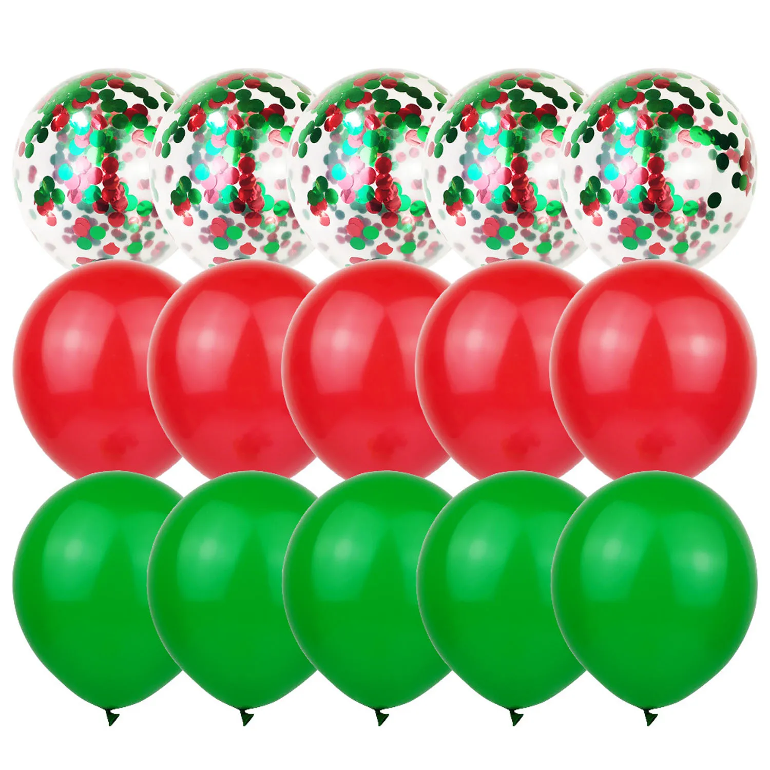 Behogar 60pcs Christmas Decoration Kit Merry Christmas Banner Tinsel Curtain Foil Balloon Latex Balloons for Xmas Party Supplies