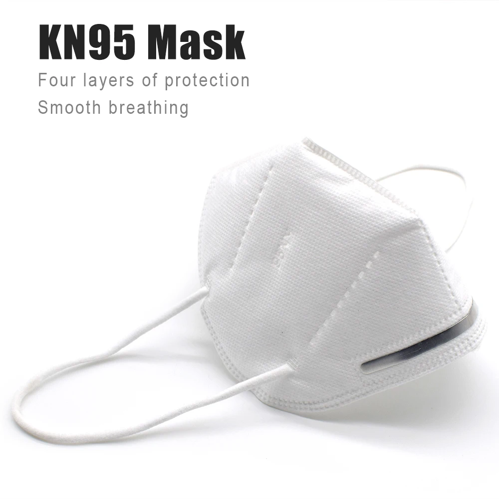 

KN95 Face Mask 4 layers Mask Anti PM2.5 Anti Particle Mask KN95 Masks Non-woven Dustproof Mouth Mask 10pcs