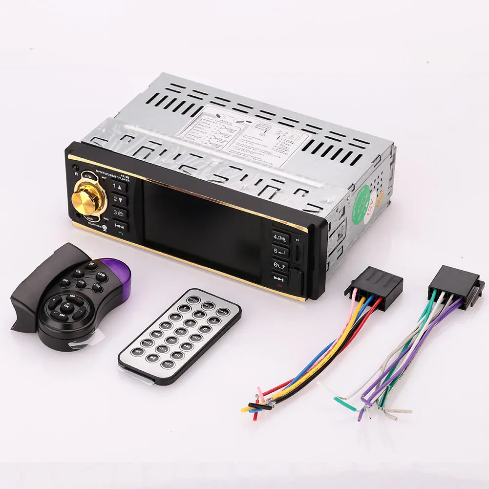 

Vehemo DC12V HD Car Bluetooth MP5 W/Steering Wheel Remote Control Universal 4.1'' FM Auto Aux in Radio Car Accessories