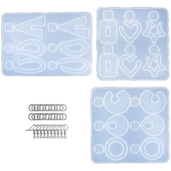 

Earring Resin Casting Mould Jewelry Silica Gel Mold Gift for Resin Technology Enthusiasts.