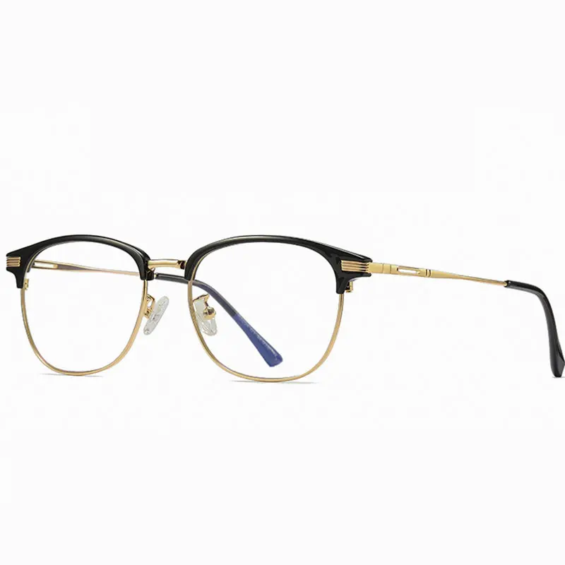 

Round Metal Glasses for Computer Anti Blue Ray Frame Women Men Eyeglasses Transparent Spectacles Oculos De Grau 5054