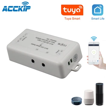 

2CH Wifi Smart Wireless Switch 10A 2000W 2 Gang 2 Channels Support Tuya APP Works with Alexa Google Home no Hub required