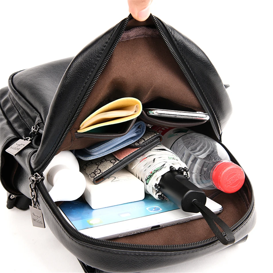 Sac Dos ноутбук женский кожаный рюкзак роскошный рюкзак женский модный рюкзак школьный ранец сумки на плечо для женщин