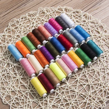 

Mixed Colors 30 Spools Polyester Embroidery Cotton Sewing Thread Craft Making Tool Colorful Set