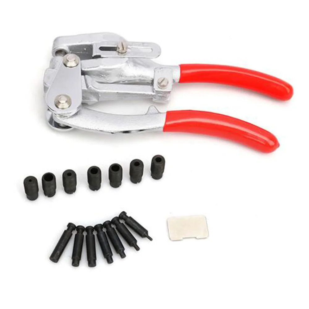 

16PCS Sheet Metal Stainless Steel Hole Puncher Punching Pliers Kit Hand Tools 3/32 Architectural Decorator For Drilling Ceiling