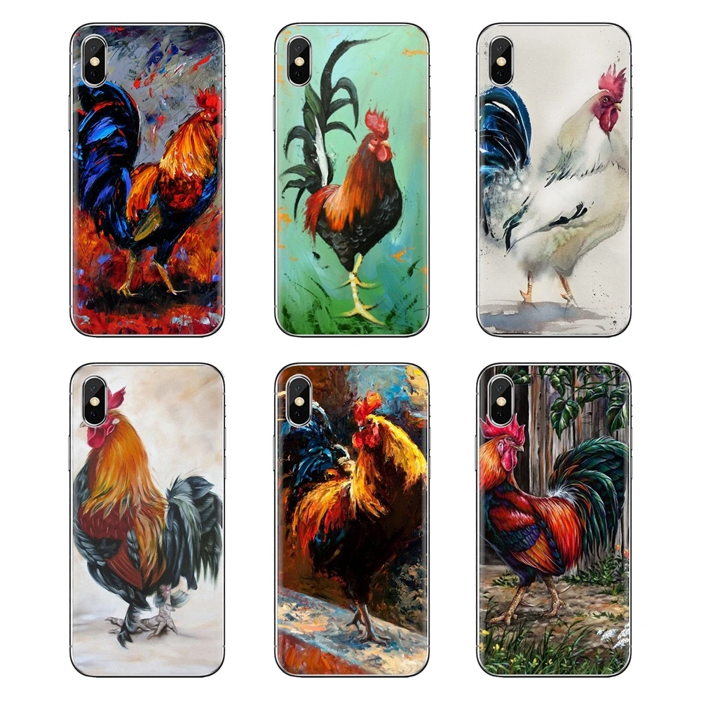 For Xiaomi Mi6 Mi 6 A1 Max Mix 2 5X 6X Redmi Note 5 5A 4X 4A A4 4 3 Plus Pro Rooster painting Good Luck TPU Cases Covers |
