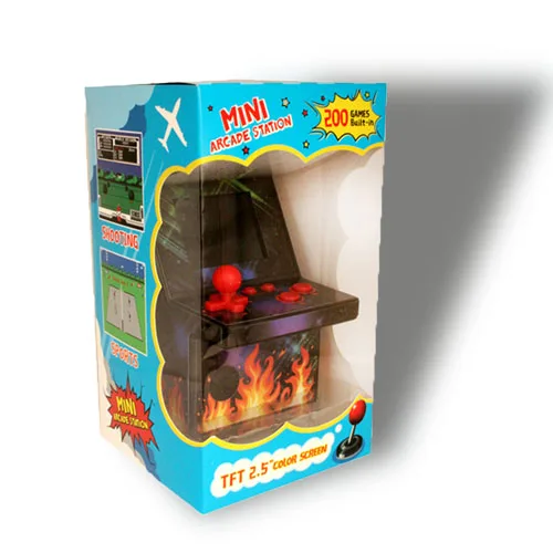 200 in 1 Mini Arcade Game Console Retro Arcade Handheld Game Player 200 games 8 bit Games 2.5" Colorful Display Gift for Kids 