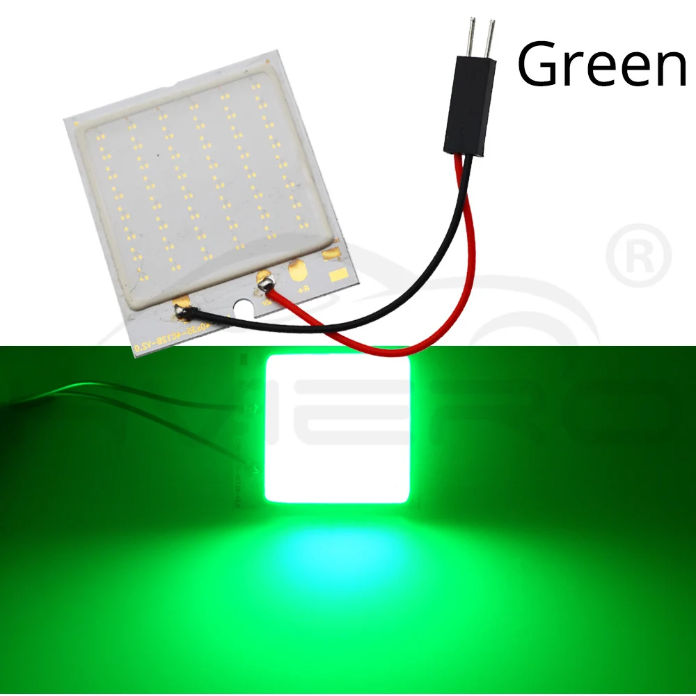 Hviero Red White T10 W5W C5W C10W 24 36 48Smd Cob Led Panel Auto Reading Map Lamp Panel light Dome Festoon BA9S 3Adapter DC 12v Car Led