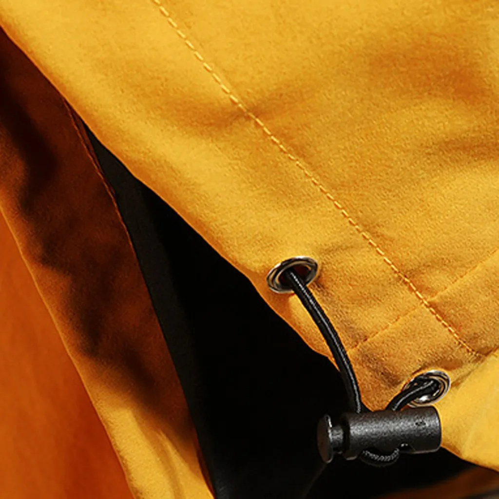 Feitong New Casual Jacket Men Street Fashion Hip Hop Yellow Hooded Bomber Jackets jaqueta masculino Male Pullover Outwear Coats