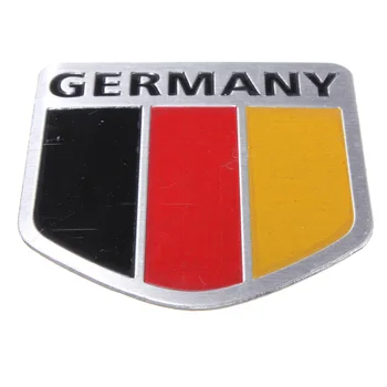 

Universal Car Sticker German Flag Grille Emblem Badge 3D Aluminum for VW for Jetta Golf for Audi Car Exterior Accessories
