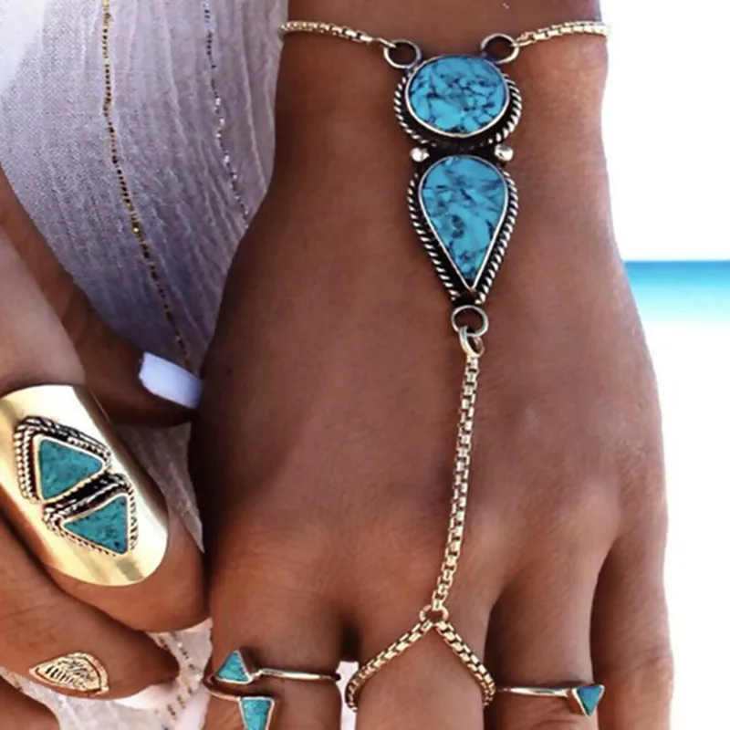Hand Chain Slave Bracelets Women Summer Fashion Jewelry Gold Color/Silver Color Metal Party Club Chains 1PC bracelet jewelry