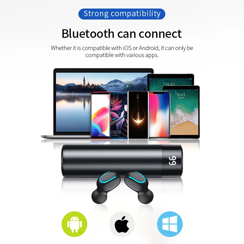 TWS стереонаушники с поддержкой Bluetooth 5 0 и двойным микрофоном|Наушники гарнитуры| |