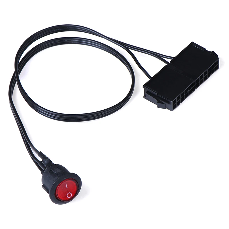 2pcs ATX 24 Pin PSU Power Supply Starter Tester Start up Switch