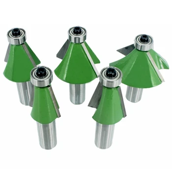 

5Pcs 12MM Shank Chamfer Router Bit 11.25 15 22.5 30 45 Degree Milling Cutter for Wood Machine