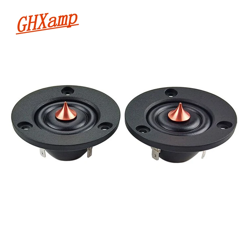 GHXAMP 2 Inch 4ohm 40W Dome Tweeter Speaker Unit Silk Diaphragm Neodymium Treble Car Loudspeaker Home Theater DIY 20W 2PCS
