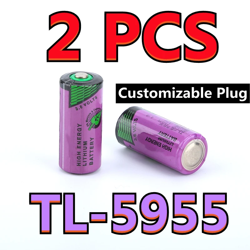 

Оригинальный новый телефон 2 шт., оригинальный аккумулятор PLC 2/3AA 14335 3,6 В 1650 мАч (настраиваемый разъем)