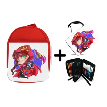 

PACK BACKPACK NETWORK AND CASE GIRL HOODED VIDEO GAME school