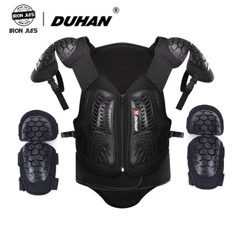 

DUHAN Motocross Off-Road Racing Body Armor Motorcycle Anti-Fall Riding Protector Jacket Vest Chest Protective Gear Elbow Pads