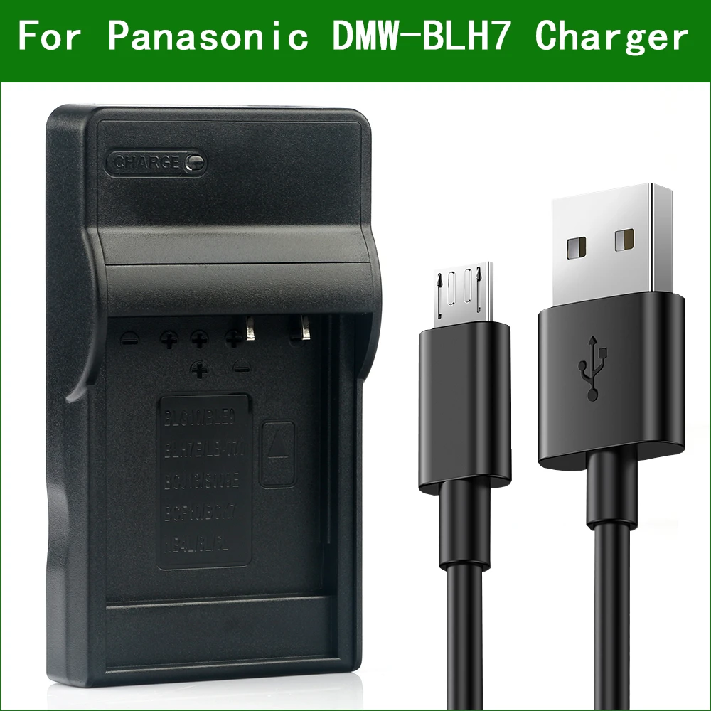 DMW-BLH7 BLH7E Digital Camera Battery Charger For Panasonic DMC-GM1 GM5 GF7 GF8 LX9 LX10 LX15 DC-GF9 GF10 GF90 GX800 GX850